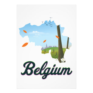 België Reisposter. Foto Afdruk