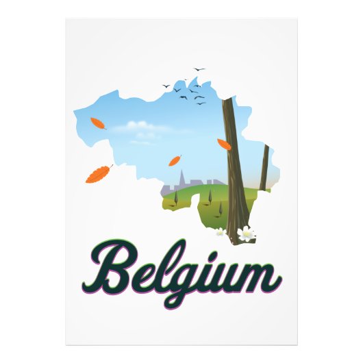 België Reisposter. Foto Afdruk (Voorkant)