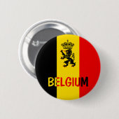 België Ronde Button 5,7 Cm (Voorkant /achterkant)