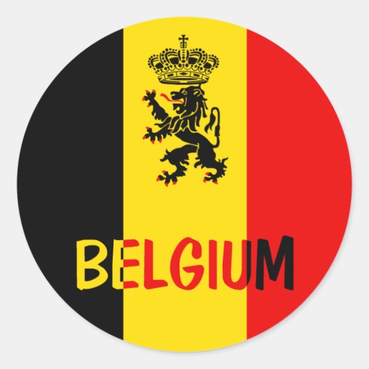België Ronde Sticker (Voorkant)