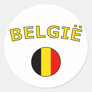 Belgie Ronde Sticker
