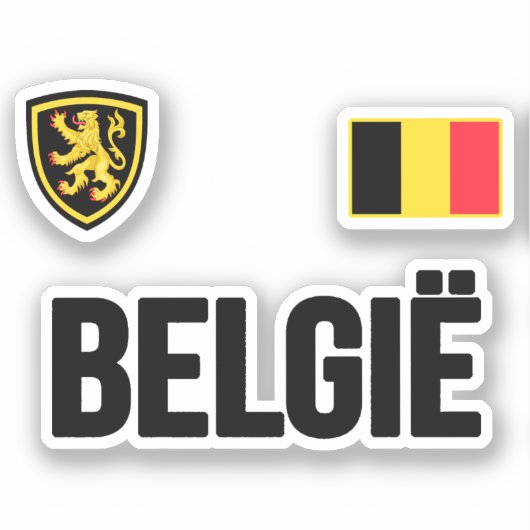 België Sticker (Voorkant)