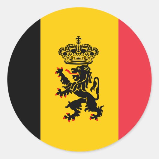 België Sticker van de staatsvlag (Voorkant)