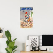  België strandreizen Poster (Thuiskantoor)