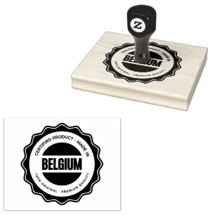 BELGIË Tekst Houten Handvat Geen Kleur Duurzame In Rubberstempel