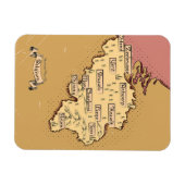 België Vintage reiskaart Magneet (Horizontaal)