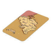 België Vintage reiskaart Magneet (Linkerzijde)