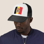 België vlag & COA Trucker Pet (In situ)
