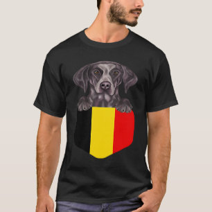 België Vlag Duitse kortharige wijzerhond in POC T-shirt