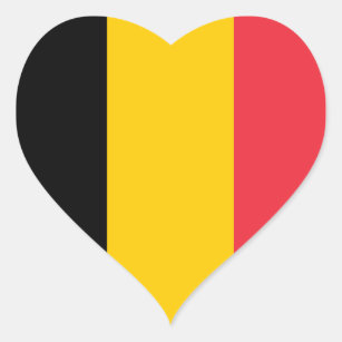 België vlag hartsticker hart sticker