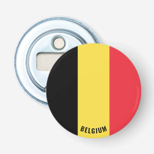 België Vlag Heerlijke Patriottische Flesopener Button Flesopener