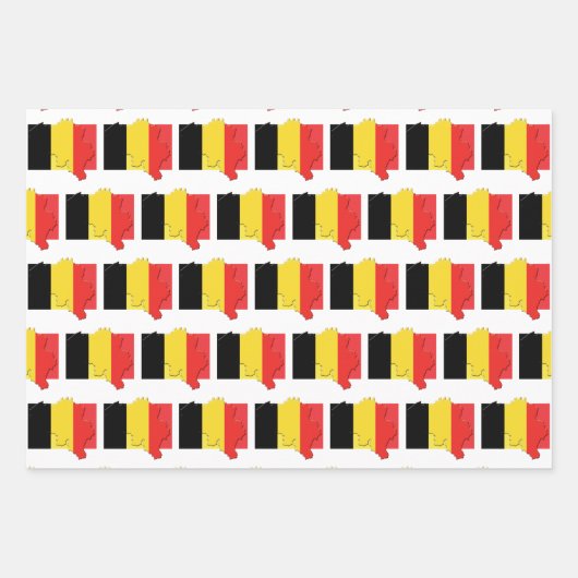 BELGIË Vlag Inpakpapier Vel (Voorkant)