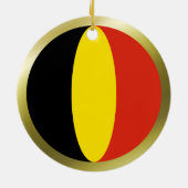 België vlag keramisch ornament (Achterkant)