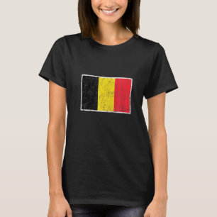 belgië vlag met  Belgische kleuren T-shirt
