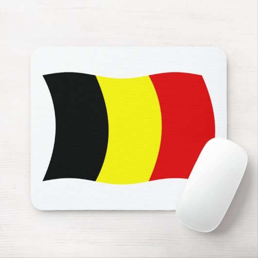 België vlag Mousepad Muismat (Met muis)