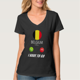 België Vlag Souvenir België Is Aan Het Ropen Is Ro T-shirt