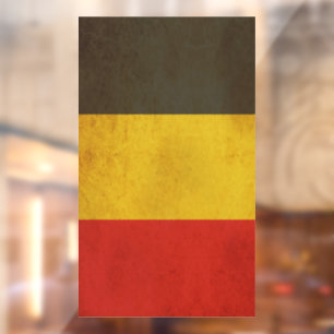 België Vlag Vintage Ontwerp Raamsticker