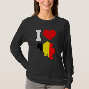 België vlag voor België I Love Belgium T-shirt