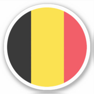 België Vlaggen Ronde Sticker