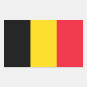 België Vlaggenrechthoek Sticker
