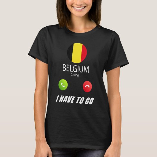 België Vlaggensouvenir België roept IS T-shirt (Voorkant)