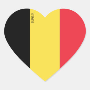 België vlagpatriottisch hart sticker