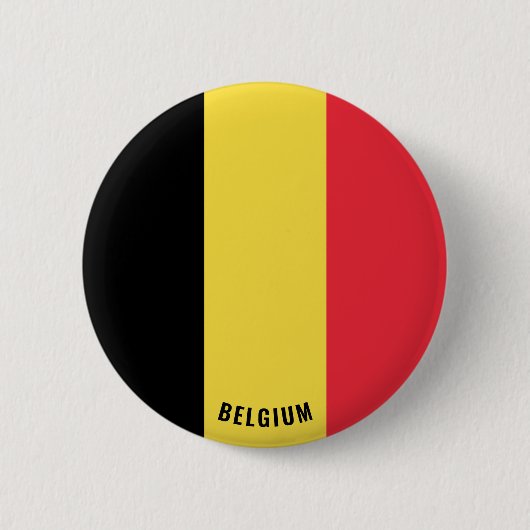 België vlagpatriottisch ronde button 5,7 cm (Voorkant)