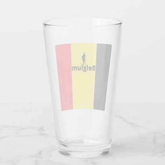 België voetbal glas (Achterkant)