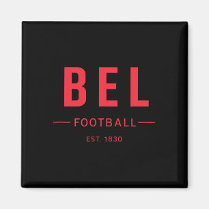 België Voetbal Oprichting 1830 Erfgoed Voetbal Fan Magneet