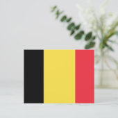 Belgien Flagge Briefkaart (Staand voorkant)