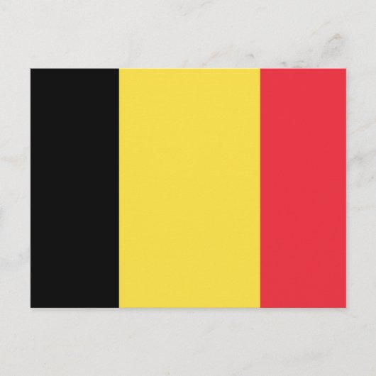 Belgien Flagge Briefkaart (Voorkant)
