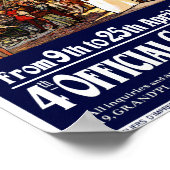 Belgique Bruxelles Affiche Vintage restaurée (Coin)