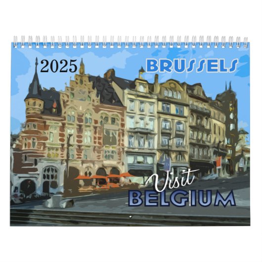 Belgique Calendrier 2025 de la série Visite... (Protection)