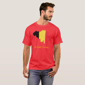 Belgique Drapeau Carte De Rode Duivels T-Shirt (Devant entier)