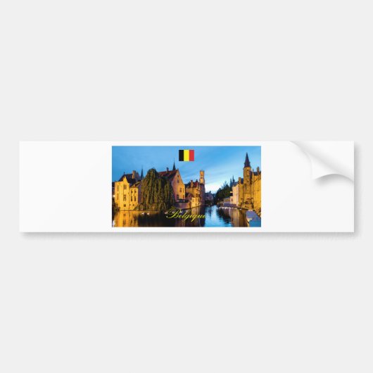 Belgique Medieval Brugge - Pro Foto Bumpersticker (Voorkant)