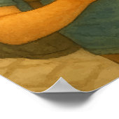 Belgique Waffle Adventure - Cosy Travel Poster (Coin)