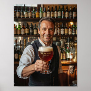 Belgisch Abdij Ale Herberg Welkomstposter Poster