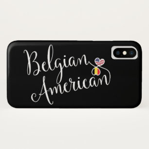Belgisch - Amerikaans - binnenste - harten - mobie iPhone X Hoesje