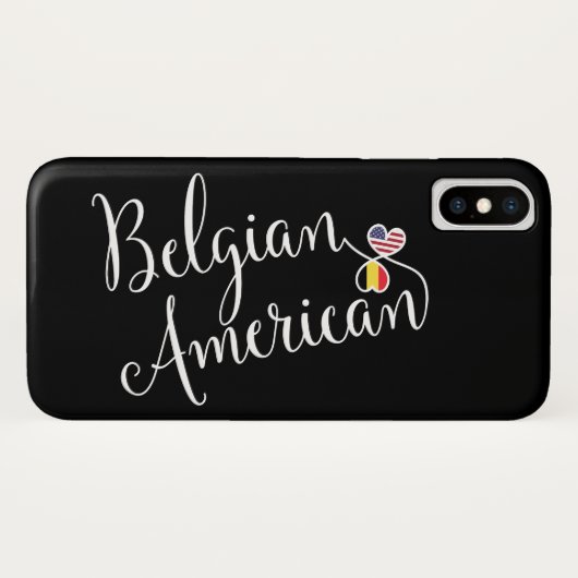 Belgisch - Amerikaans - binnenste - harten - mobie Case-Mate iPhone Case (Achterkant (horizontaal))