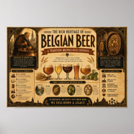 Belgisch Biererfgoed Chronografische Poster