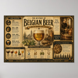 Belgisch brouwerserfgoed vintage poster