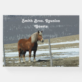 Belgisch conceptpaard in Paddock Guest Book Gastenboek