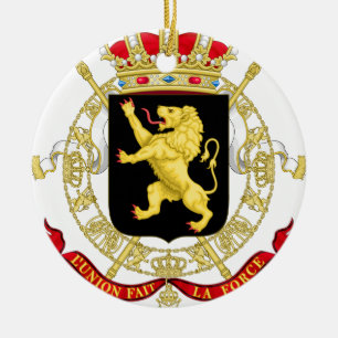 Belgisch Embleem - Wapenstoofd van België Keramisch Ornament