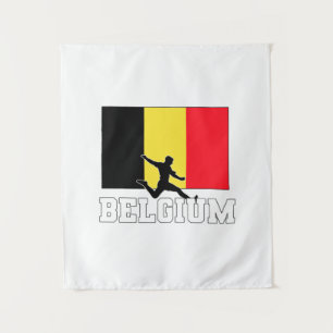 Belgisch Football Voetbalteam Wandkleed