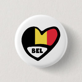 Belgisch landnummer Vlaggenhoofddekplaatje, BEL Ronde Button 3,2 Cm