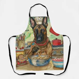 Belgisch Malinoi Holiday Baking: feestelijke kerst Schort