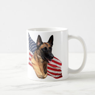 Belgisch Malinoishoofd met vlag-mok Koffiemok