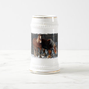Belgisch ontwerp van paarden Beer Stein Bierpul