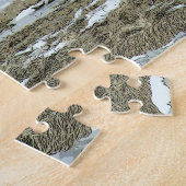 Belgisch ontwerppaard in paddock jigzaag puzzle legpuzzel (Zijkant)