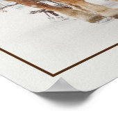 Belgisch paard Sleigh Bells Ring Poster (Hoek)